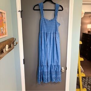 Betsey Johnson Blue Ruffled Dress
